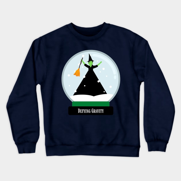 Wicked Musical Snow Globe Crewneck Sweatshirt by sammimcsporran